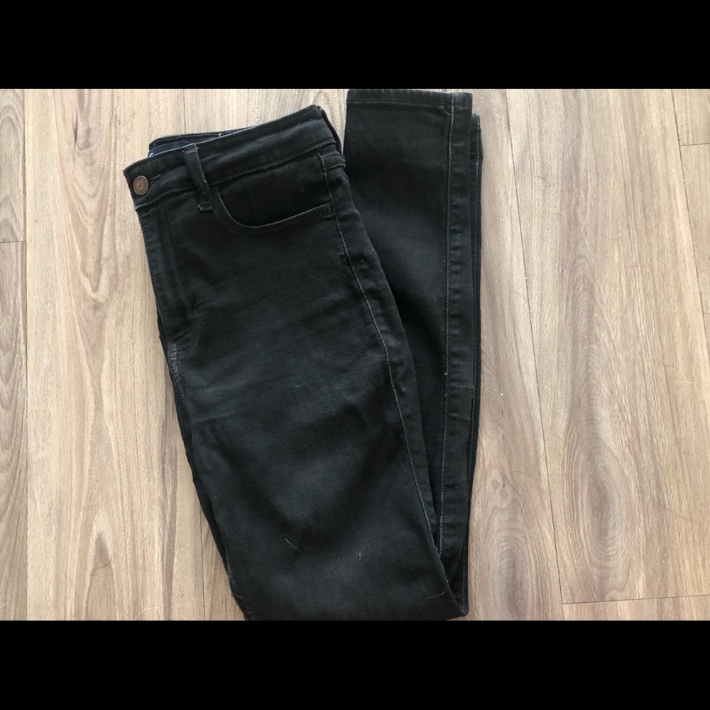 BLACK HOLLISTER JEANS SUPER SKINNY